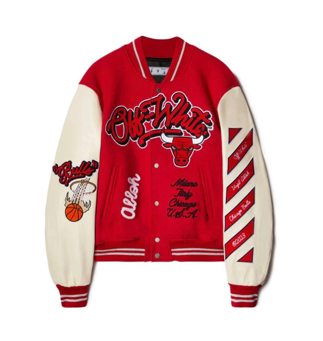 Jaqueta college Off-White™ c/o Chicago Bulls