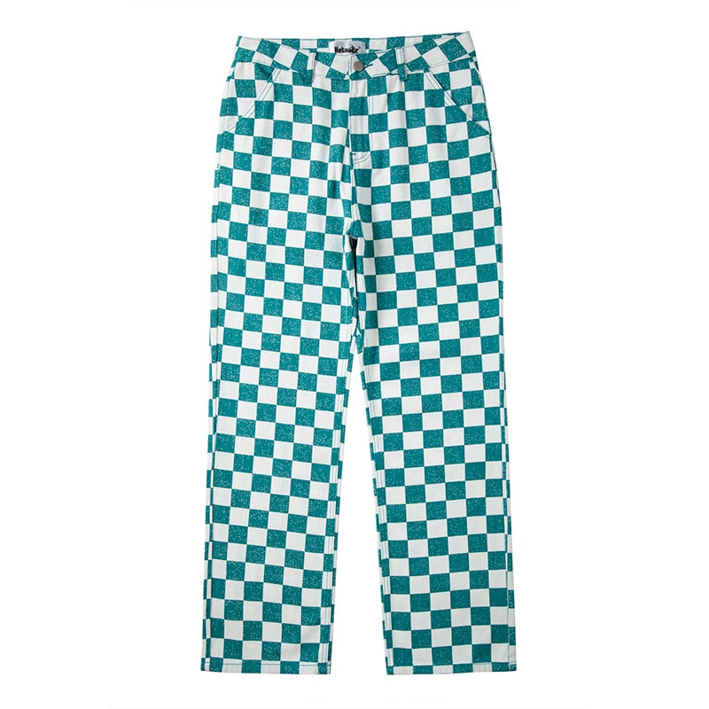 Calça Jeans Checkered